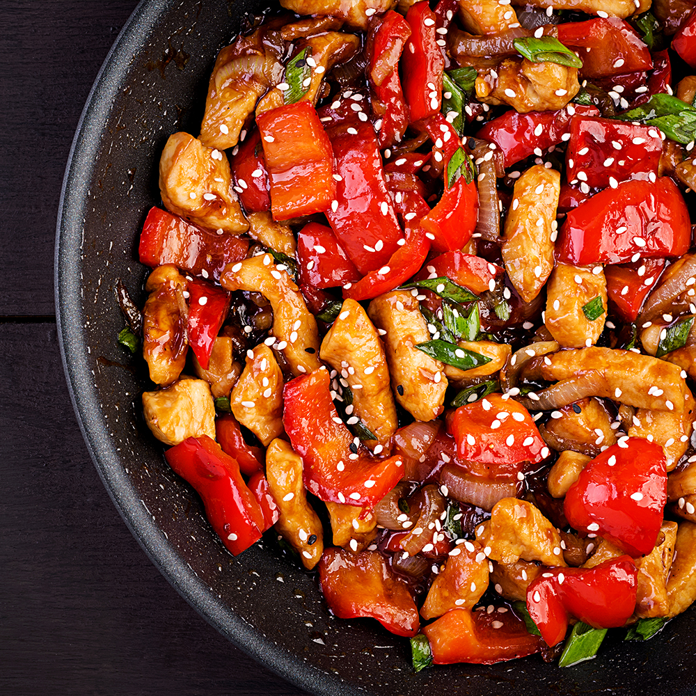 Stir Fry Chicken with Sesame Oil