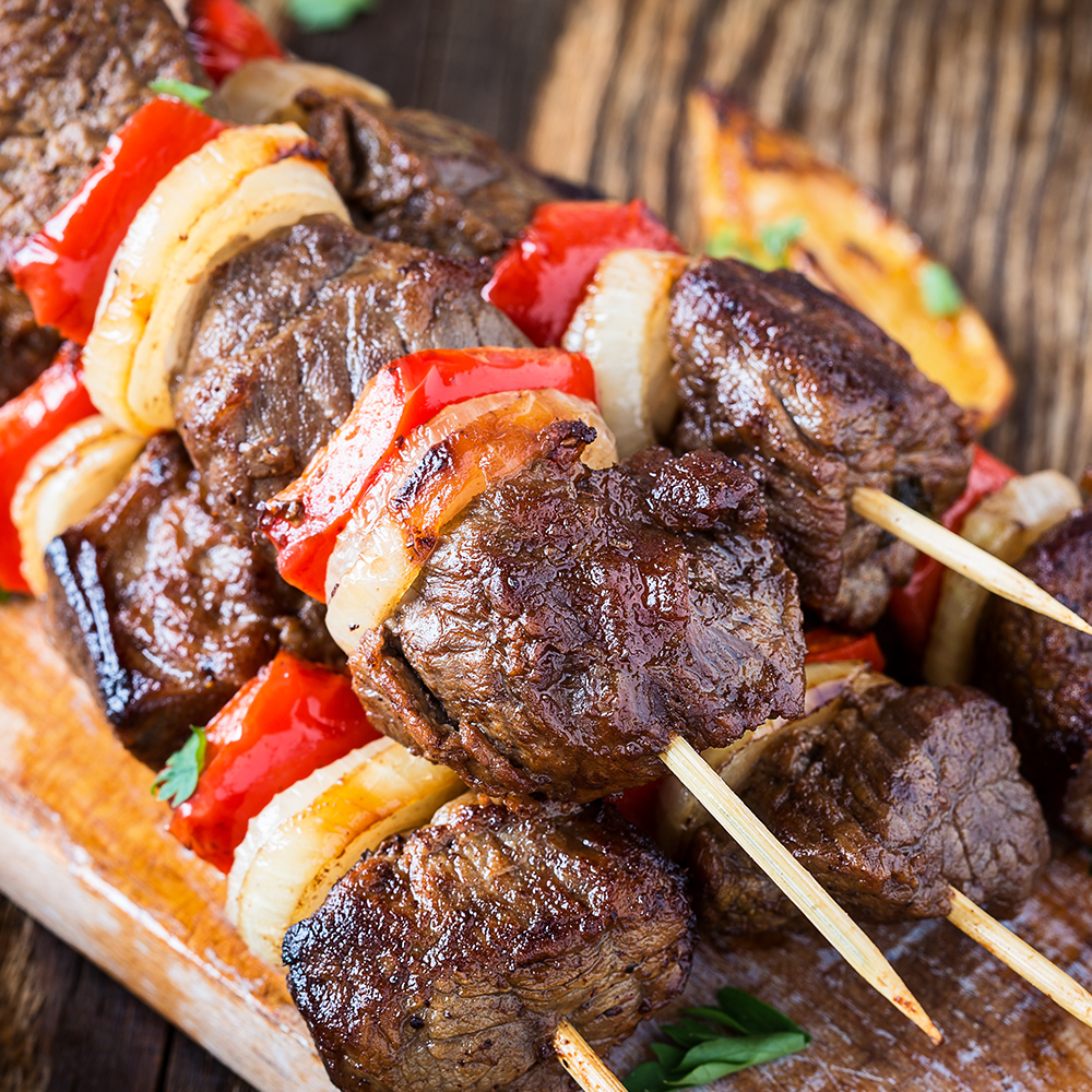 Iron Chef Grilled Orange Lamb Kabobs