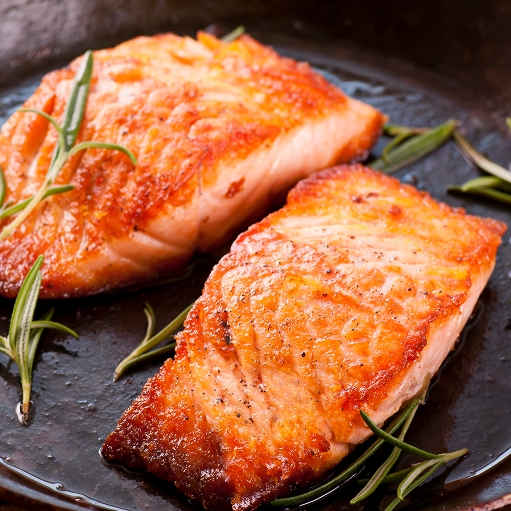 Grilled Salmon with Orange Ginger Glaze