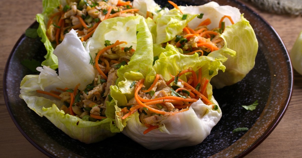 Iron Chef Products Recipe Sesame Garlic Lettuce Wrap